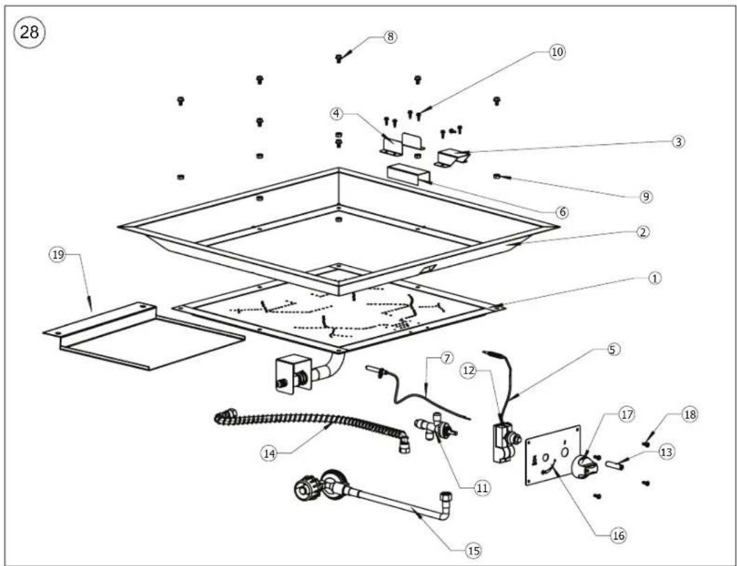 Napoleon MUSK1BZ - DIAGRAMME DE PIECES MUSK2 - 1