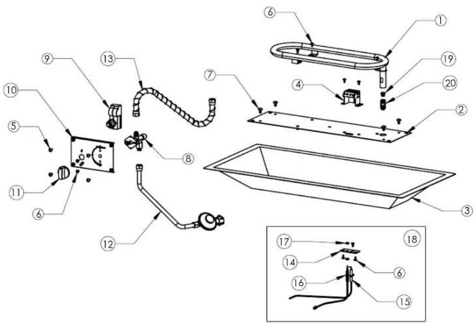 Napoleon VICT2BZ - PARTS DIAGRAM VICT1 - 1