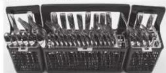 GE CDT875M5NS5 - Chorros de Agua para la Limpieza Profunda de Utensilios de Plata (en algunos modelos) - 7