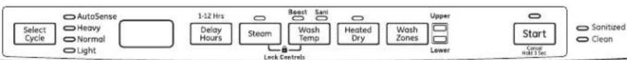 GE CDT845P4NW2 - ADVERTENCIA - 1