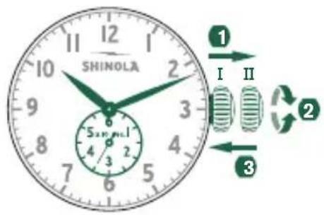 Shinola The Birdy - Régler l'heure - 1