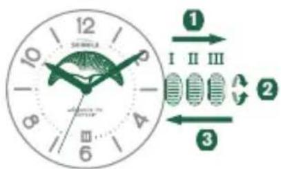 Shinola The Birdy - 時刻の設定 - 1