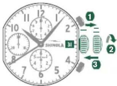 Shinola The Birdy - 日付の設定 - 3