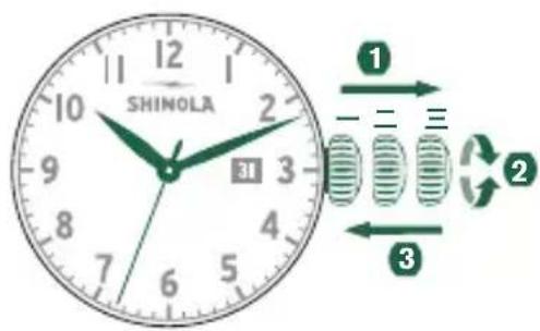 Shinola The Birdy - 時間の設定 - 1