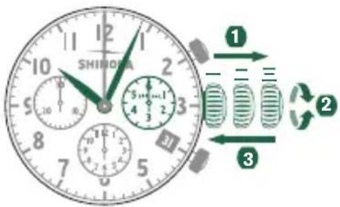 Shinola The Birdy - 時間の設定 - 1