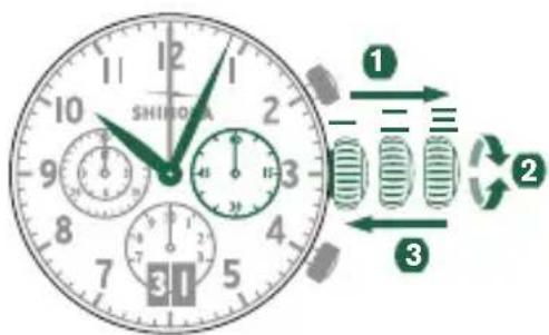 Shinola The Birdy - 日付の設定 - 1