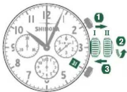 Shinola The Birdy - EINSTELLEN DES DATUMS - 1