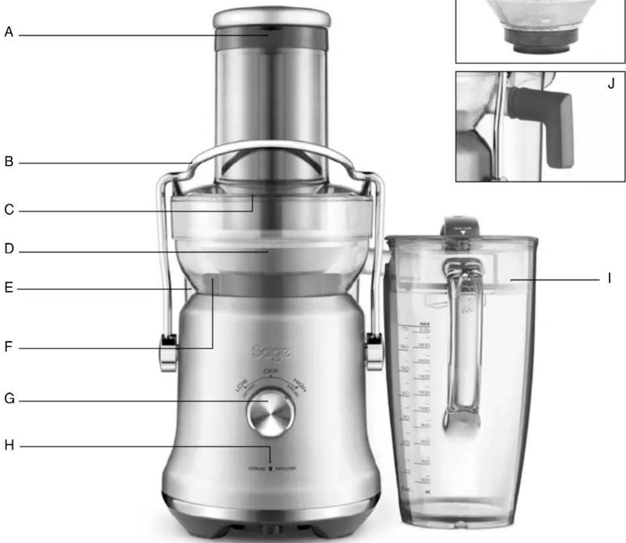 BREVILLE the Juice Fountain Cold Plus BJE530 - Opis Twojego nowego urzadzenia - 2