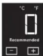 JENN-AIR JBRFL24IGX - Afficher et régler la température - 1
