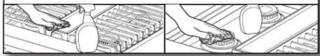 JENN-AIR JGCP636HM - PORCELAIN-COATED GRATES AND CAPS - 1
