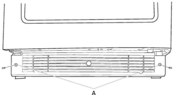 JENN-AIR JUWFR242HM - POUR ENLEVER LA GRILLE DE LA BASE : - 1