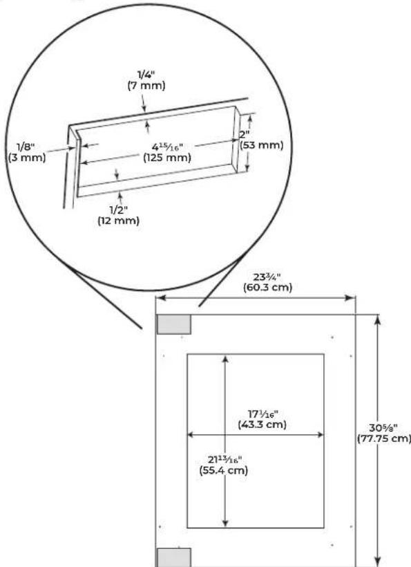 JENN-AIR JUWFR242HM - GLASS DOOR OVERLAY PANEL - PREPARATION - 1