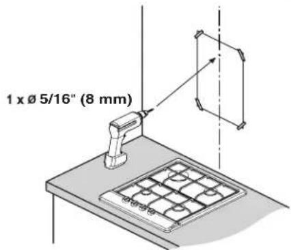 JENN-AIR JVR0436HS - Drill pilot holes - 1