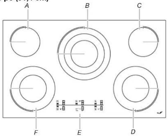 JENN-AIR JEC3536HB - Table de cuisson de 30 po (76,2 cm) - 3