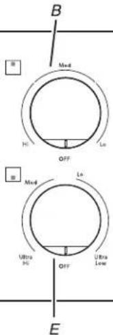 JENN-AIR JED3430GS - PARTS AND FEATURES - KNOB CONTROLS - 4