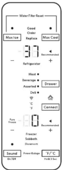 JENN-AIR JFFCC72EFS - Configure el refrigerador (paso con tiempo limitado) - 1
