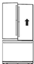 GE CWE19SP4NW2 - NIVELACIÓN DE LAS PUERTAS DEL REFRIGERADOR (en algunos modelos) - 2