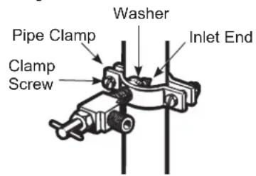 GE CWE19SP4NW2 - TIGHTEN THE PIPE CLAMP - 1
