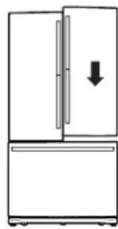 GE CWE19SP4NW2 - NIVELACIÓN DE LAS PUERTAS DEL REFRIGERADOR (en algunos modelos) - 1