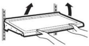GE CWE19SP4NW2 - Pour retirer les tablettes : - 1