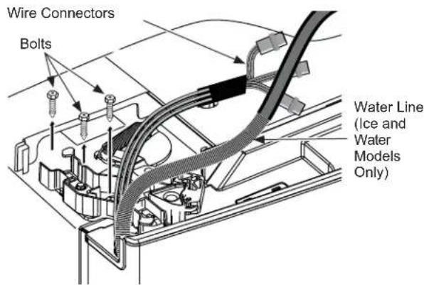 GE CWE19SP4NW2 - ③ REHANGING THE LEFT DOOR (Cont.) - 1