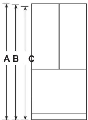 GE CWE19SP4NW2 - APPLIANCE DIMENSIONS - 1