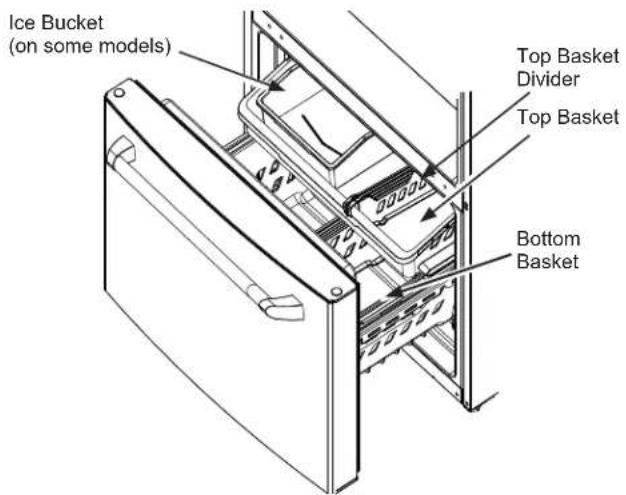 GE CWE19SP4NW2 - FREEZER BASKETS - 2