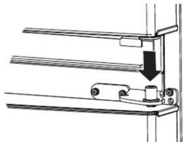 GE CWE19SP4NW2 - RÉINSTALLATION DES SUPPORTS DE CHARNIÈRE ET DES CHARNIÈRES CENTRAUX - 3