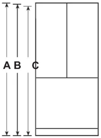 GE CWE19SP4NW2 - DIMENSIONES DEL ELECTRODOMÉSTICO - 1