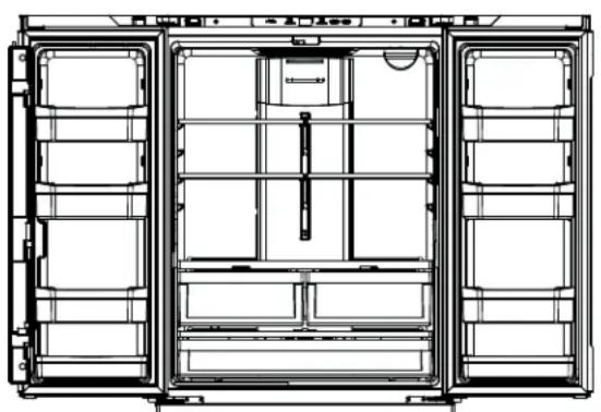 GE CWE19SP4NW2 - Ensamble sugerido del refrigerador (cont.) - 1