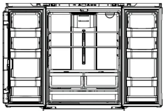 GE CWE19SP4NW2 - Refrigerator suggested assembly - 1