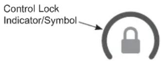Control Lock Indicator/Symbol