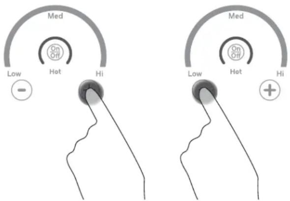 Med Low On Off Hot Hi Med Low On Off Hot Hi