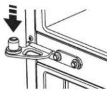 GE CWE23SP3MD1 - ⑤ REINSTALLING THE REFRIGERATOR DOORS - 1