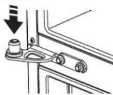 GE CWE23SP3MD1 - ⑤ REINSTALLATION DES PORTES DU RÉFRIGÉRATEUR - 1