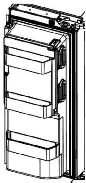 GE CWE23SP3MD1 - Non-Adjustable Bins on the Door (Dispenser Models - Left Hand Door) - 1