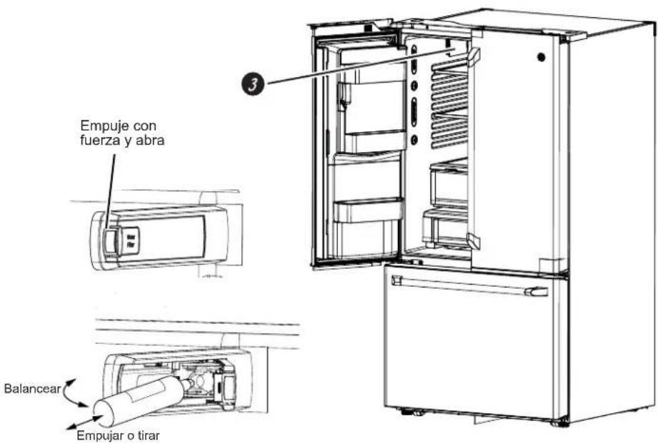 GE CWE23SP3MD1 - Instale el cartucho del filtro - 2