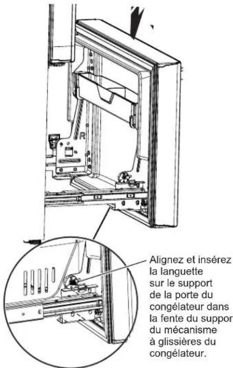 GE CWE23SP3MD1 - REINSTALLATION DE LA PORTE DU CONGÉLATEUR - 2