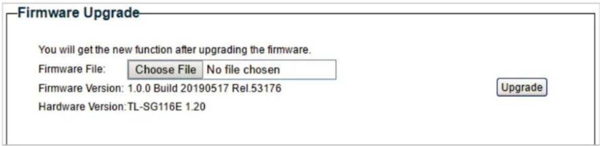 TP-LINK TLSG116E - Mise à niveau du firmware - 1