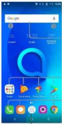 ALCATEL 3C - Ecran d'accueil - 1