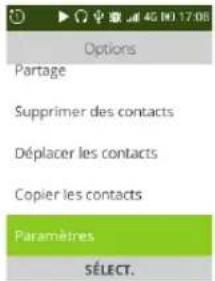 ALCATEL 3088 4G - Supprimer un contact - 1