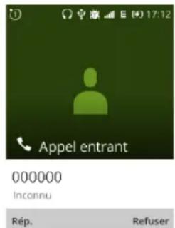ALCATEL 3088 4G - Répondre ou refuser un appel - 1