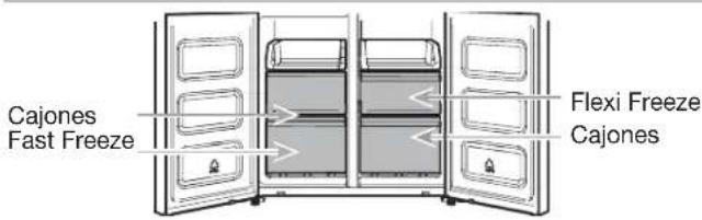 WHIRLPOOL WQ9 B2L CH - Compartimientos de almacenamiento del congelador - 2