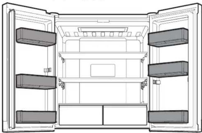 WHIRLPOOL WQ9 B2L CH - Ράφια πόρτας ψυγείου - 1