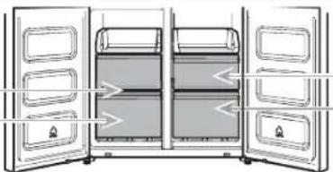 WHIRLPOOL WQ9 B2L CH - Дверные полочки холодильника - 3