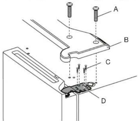 WHIRLPOOL WQ9 B2L CH - Rechte Tür entfernen - 1