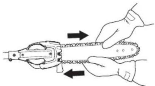 HUSQVARNA 536LiPT5 - Fitting the bar and chain - 4