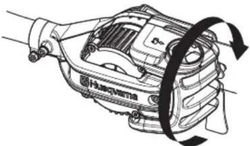 HUSQVARNA 536LiPT5 - Rotating the saw head - 3