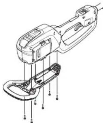 HUSQVARNA 536LiPT5 - Cómo desarmar la protección contra golpes - 1