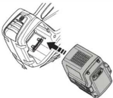 HUSQVARNA 320iB - Per collegare la batteria al prodotto. - 2